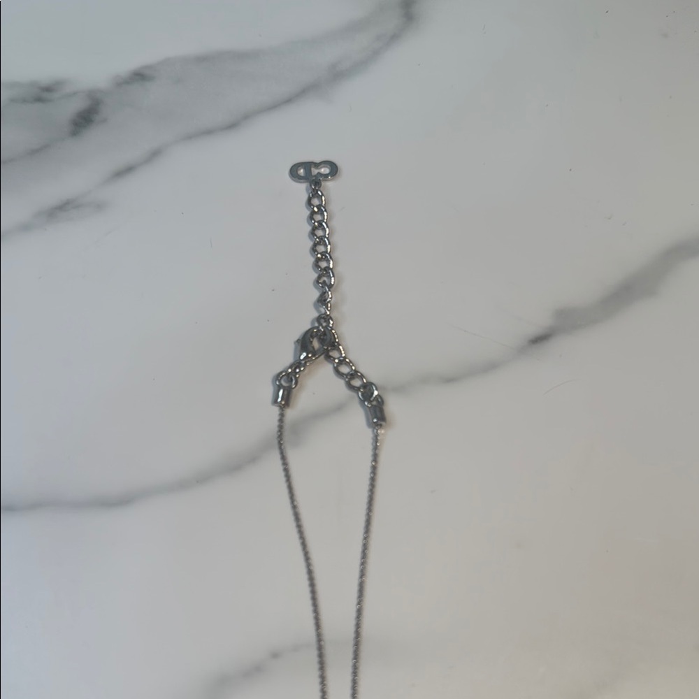 Dior Silver CD Pendant Necklace - Picture 4 of 5